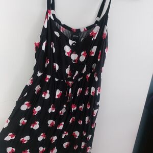 RARE! Torrid & Disney Minnie Mouse Black Dress with Red and White Accents 16